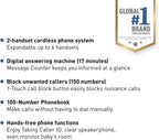 Panasonic KX-TGD632W DECT 6.0 Cordless Phone System 2-Handset