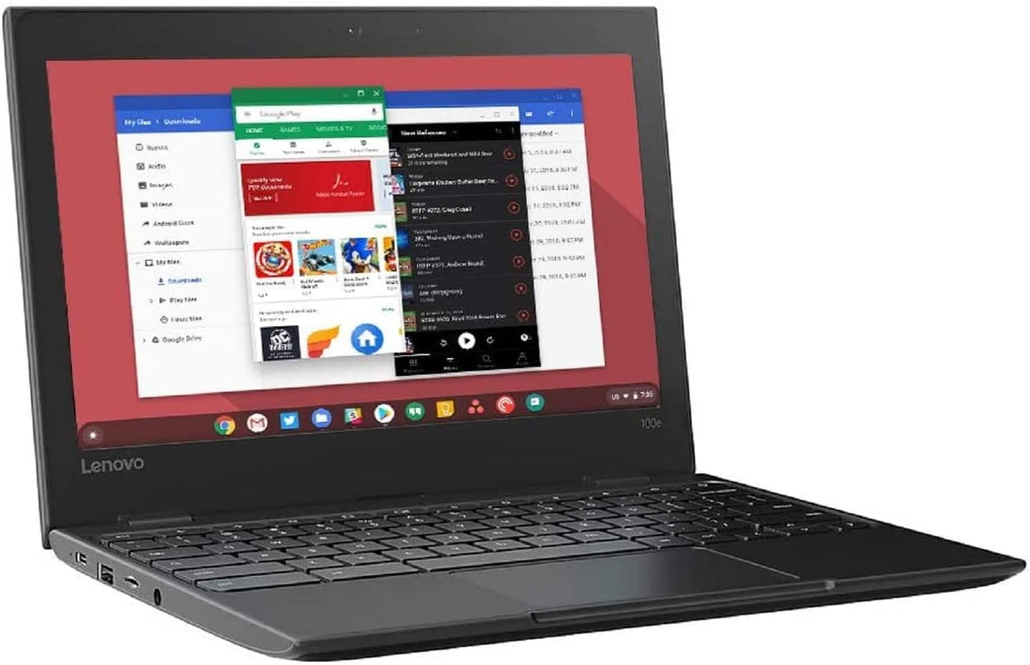 Lenovo 100e Chromebook 11.6" HD Celeron N3350 Renewed