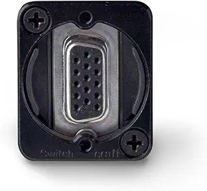 Switchcraft EHHD15FFB HD15 Female to Female Feedthru Panel Mount Jack — main product image