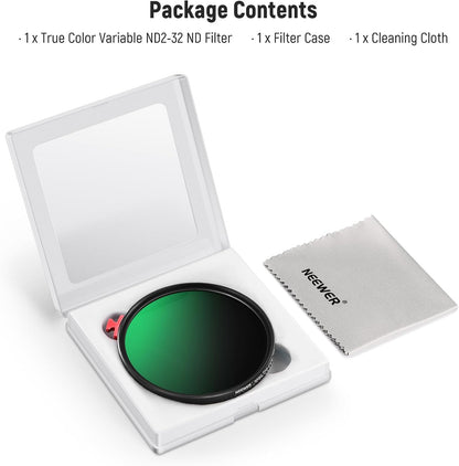 Neewer NW SERIES S 49mm Variable ND Filter: True Color ND2-32