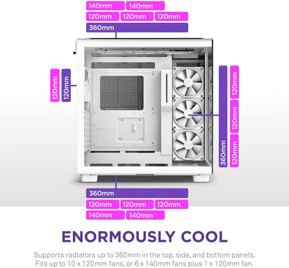NZXT CM-H91EW-01 H9 Elite White Dual-Chamber ATX Case
