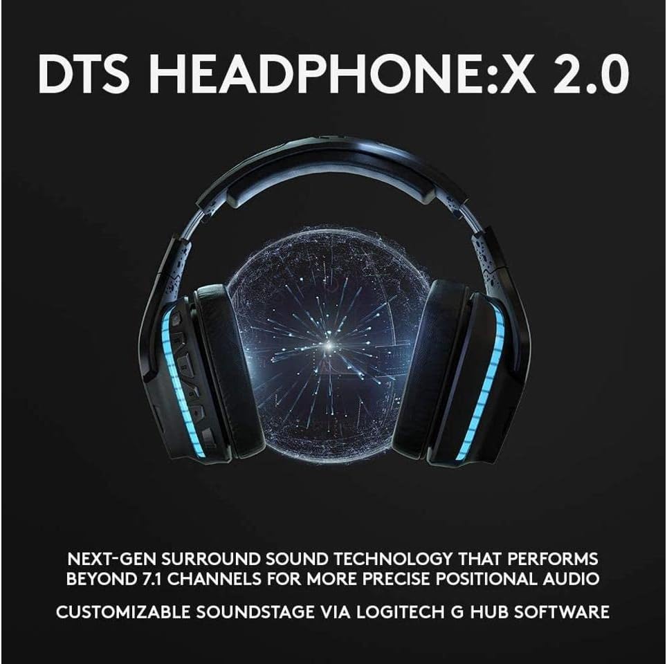Logitech 981000742 G935 Wireless DTS Gaming Headset (Renewed)