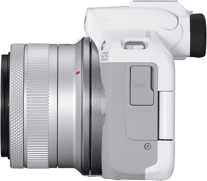 Canon 5812C012 EOS R50 White Mirrorless Camera Kit