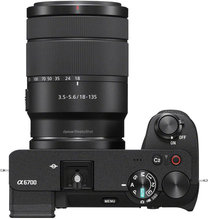 Sony ILCE6700M/B Alpha 6700 APS-C Camera 18-135mm Lens Kit