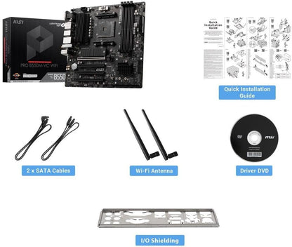 MSI 9B13-144-548 ProSeries B550M-VC WiFi Motherboard