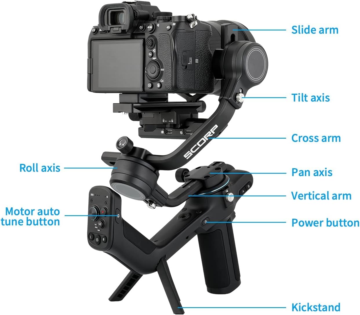 FeiyuTech SCORP-C 3-Axis Gimbal Stabilizer DSLR Mirrorless