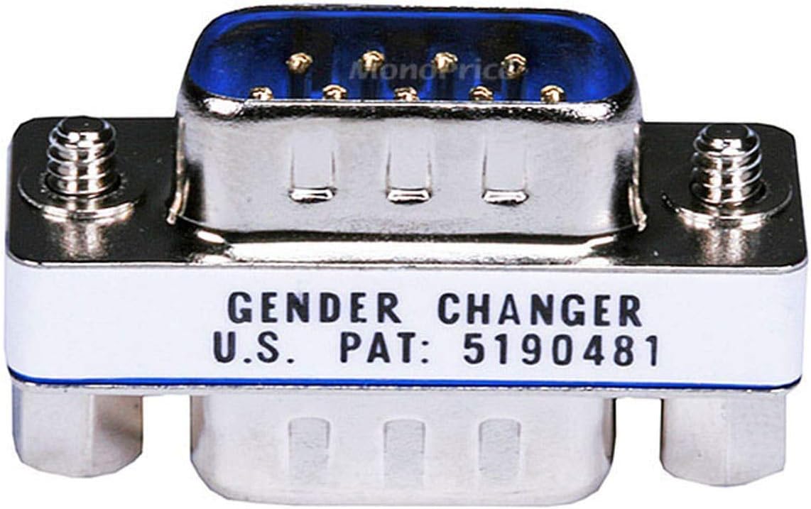 Monoprice 101184 DB9 Mini Gender Changer Adapter
