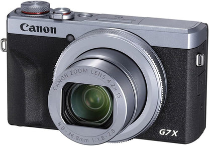 Canon 3638C001 PowerShot G7 X Mark III Silver Kit