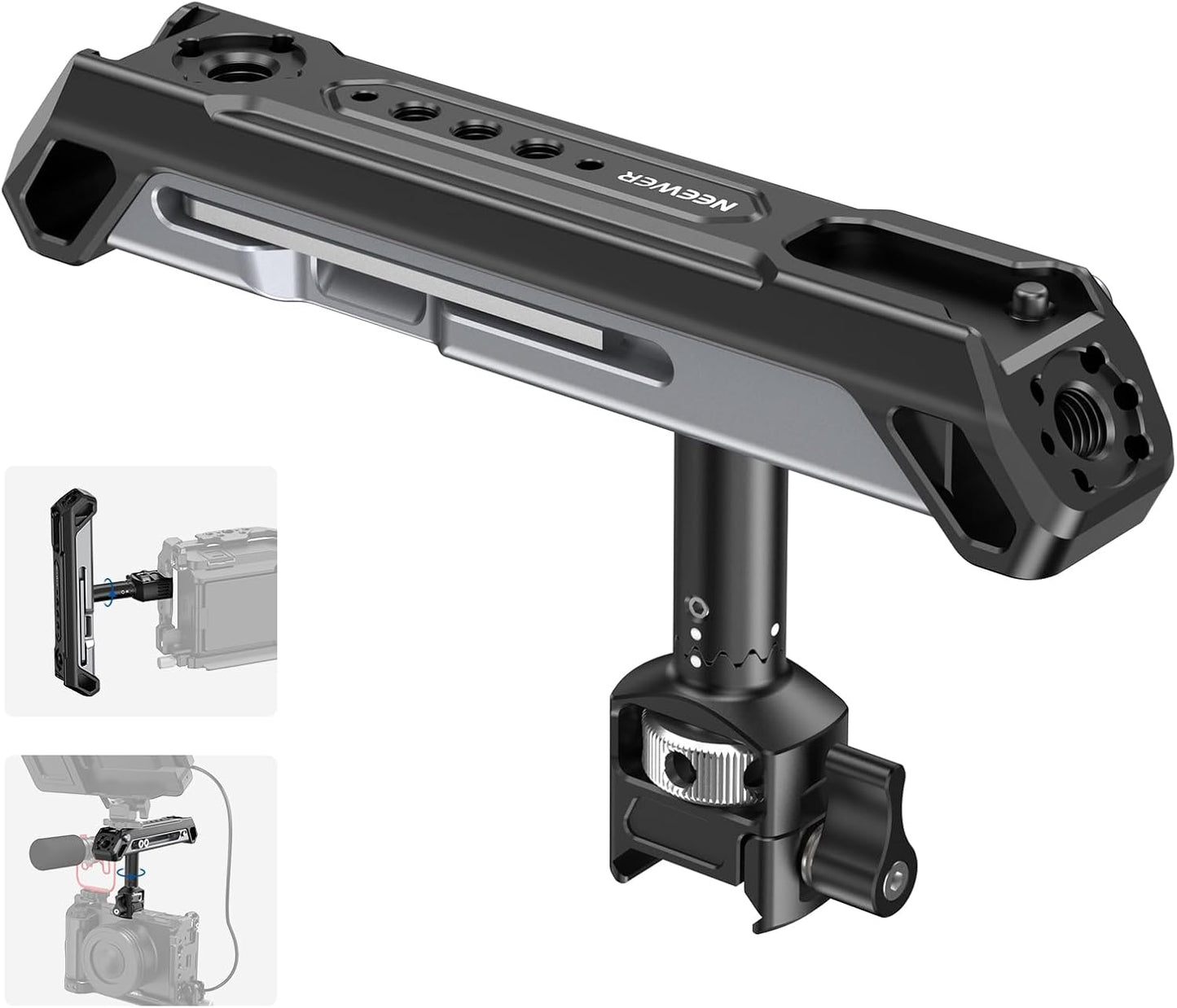 Neewer 10102588 2-in-1 Rotatable Camera Cage Handle