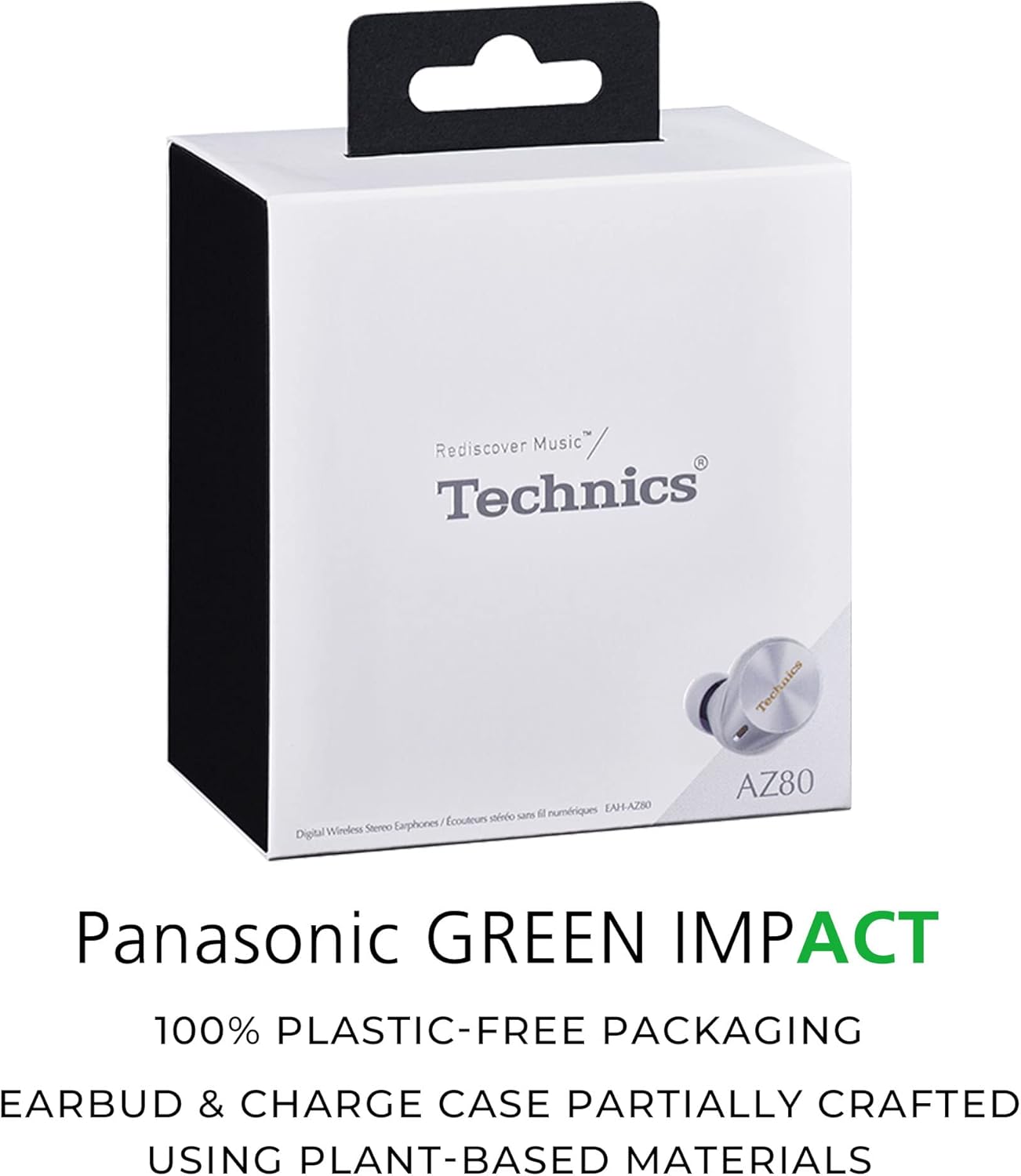 Technics EAH–AZ80-S Wireless Noise-Canceling Earbuds