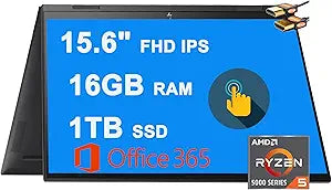 HP ENVY x360 15" Ryzen 5, 16GB, 1TB SSD 2-in-1 Laptop