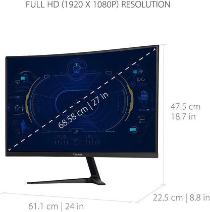 ViewSonic VX2718-PC-MHD 27" Curved 1080p 180Hz Gaming Monitor
