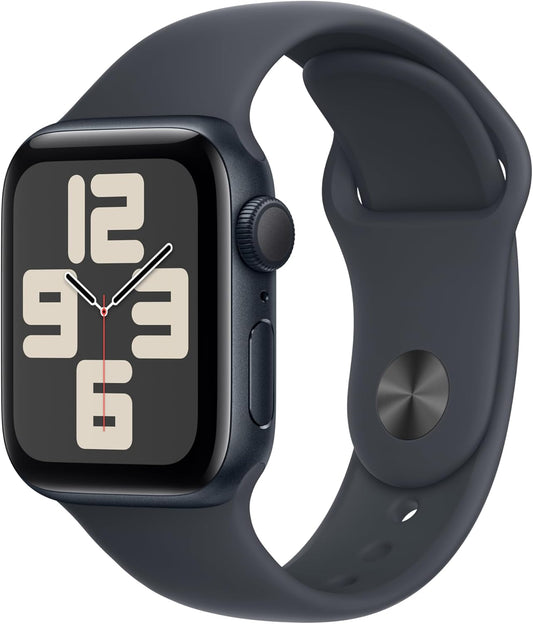 Apple MXE73LL/A Watch SE (2nd Gen): GPS 40mm, Midnight Aluminum