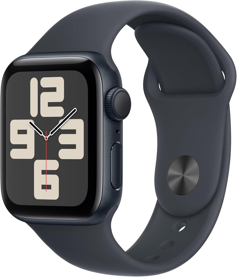 Apple MXE73LL/A Watch SE (2nd Gen): GPS 40mm, Midnight Aluminum — main product image