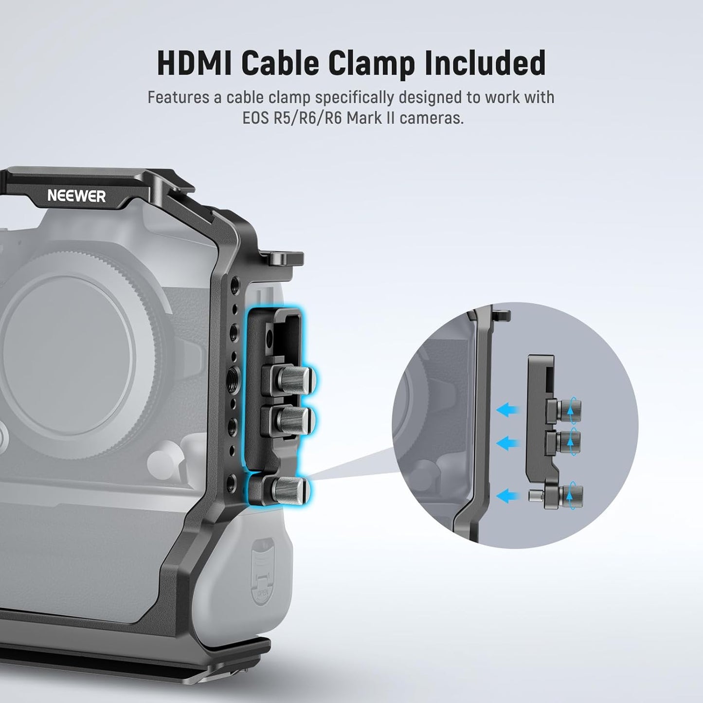 NEEWER 10102640 Camera Cage EOS R5 R6 Battery Grip