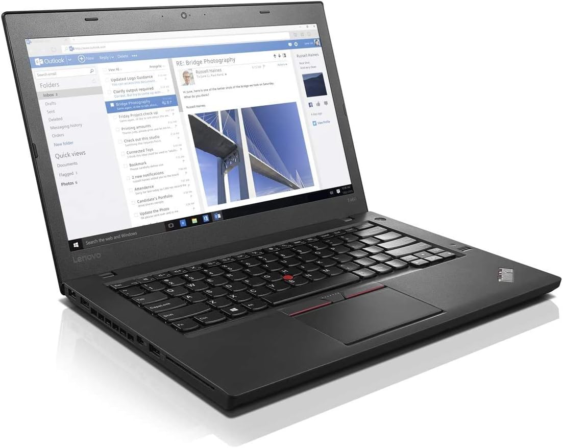 Lenovo ThinkPad T460 i5 8GB 256GB SSD Renewed Laptop