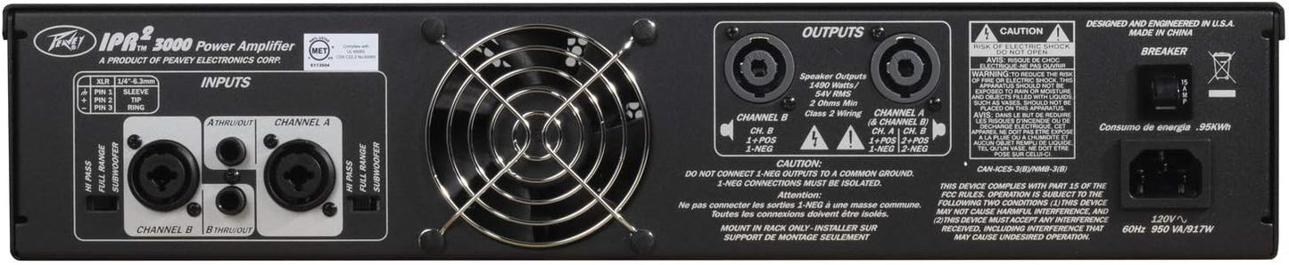 Peavey 03609520 IPR2 3000 Lightweight Power Amplifier