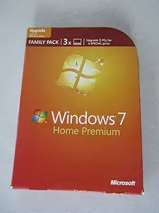 Microsoft GFC-00236 Windows 7 Home Premium Upgrade (3-User)