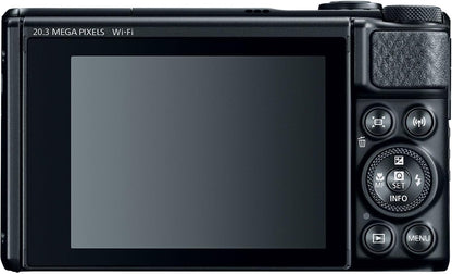 Canon SX740 HS Black Digital Camera Bundle (Renewed)