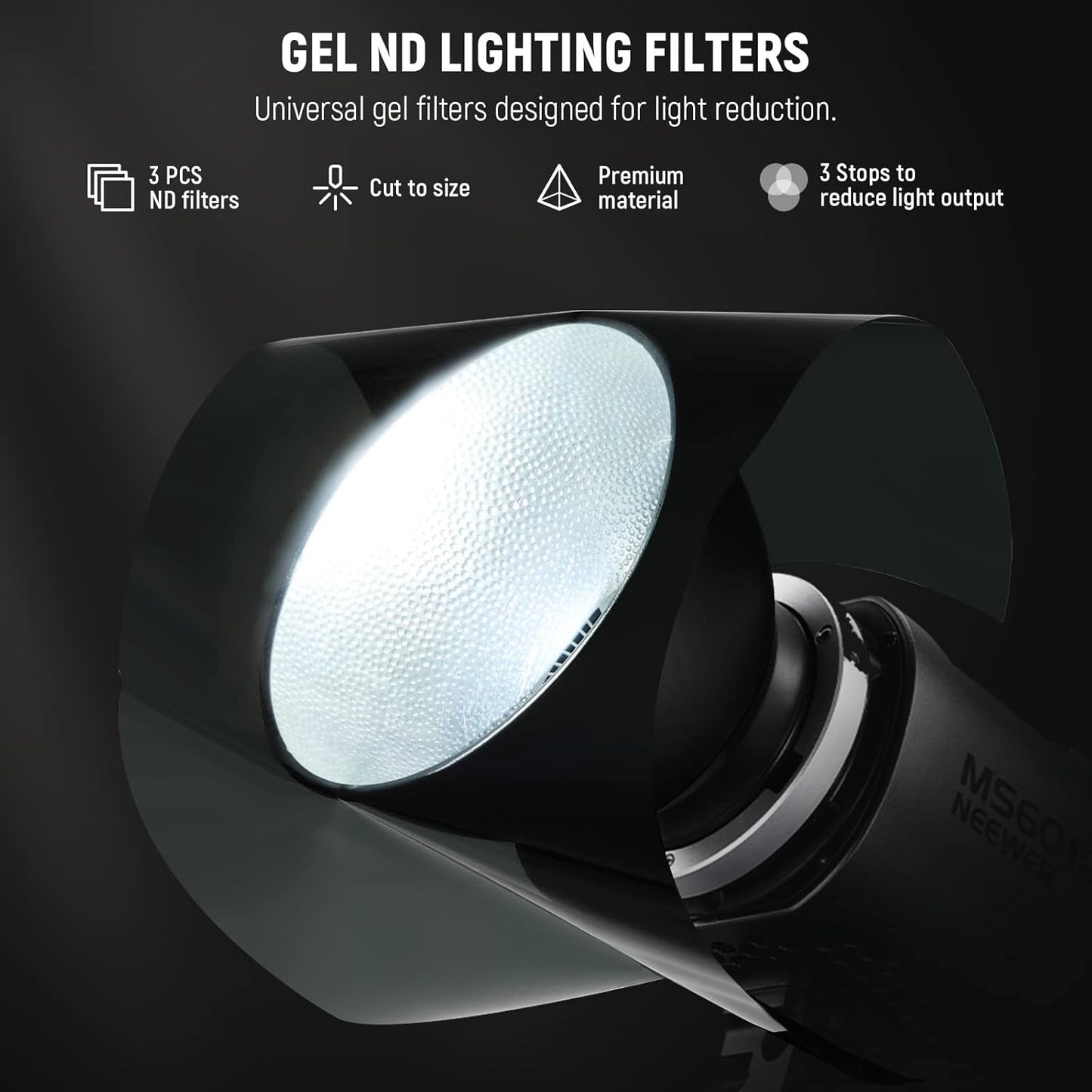 Neewer FL-20: ND Gel Filter Set for Studio Lighting