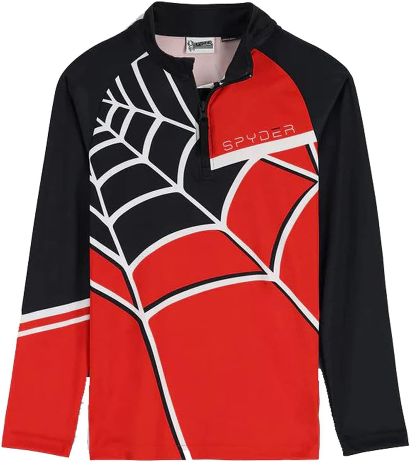 Spyder 215018 Boy's Web Zip T-Neck Volcano — main product image