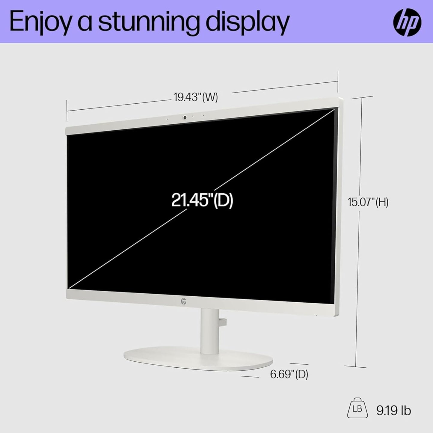 HP AIO 22" All-in-One Desktop 64GB RAM