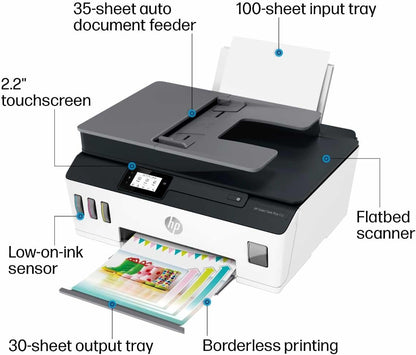 HP 7XV38A Smart Tank Plus 651 Wireless Printer
