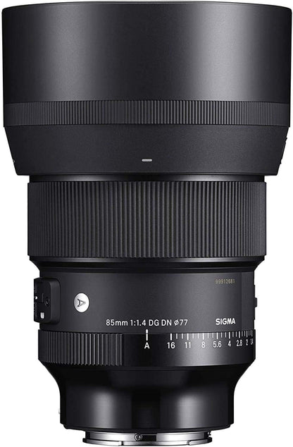 Sigma 322965 85mm F/1.4 DG DN Art Lens Sony E Bundle