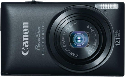 Canon 5096B001 PowerShot ELPH 300 HS 12.1MP Digital Camera - Black