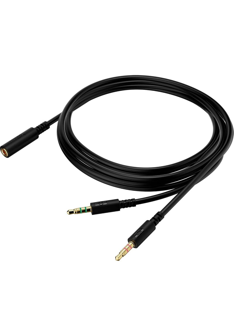 HyperX 4P5B4AA PC Extension Cable 4-Pole to Dual 3.5mm 2m — main product image