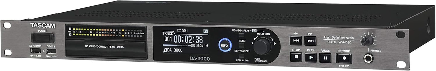 Tascam DA-3000 High-Resolution Stereo Master Recorder