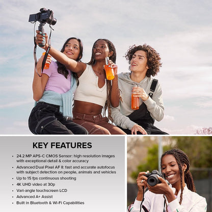 Canon 5811C002 EOS R50 Mirrorless Camera 4K Vlogging