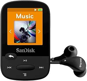 SanDisk SDMX28-016G-G46K Clip Sport Plus MP3 Player (Renewed)