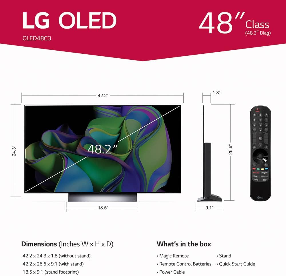LG BNDL_OLED48C3PUA OLED 48 inch TV Soundbar Bundle