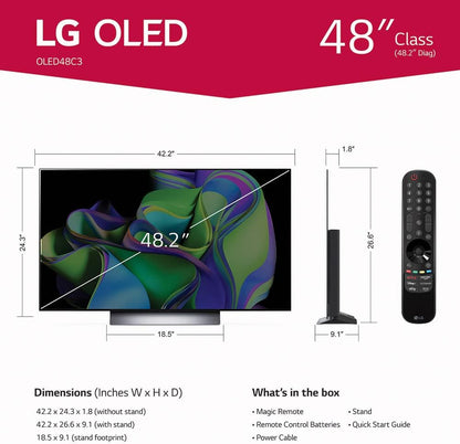 LG BNDL_OLED48C3PUA OLED 48 inch TV Soundbar Bundle