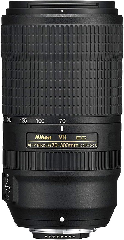 Nikon E44NK70300EDVR AF-P 70-300mm Lens DSLR Bundle