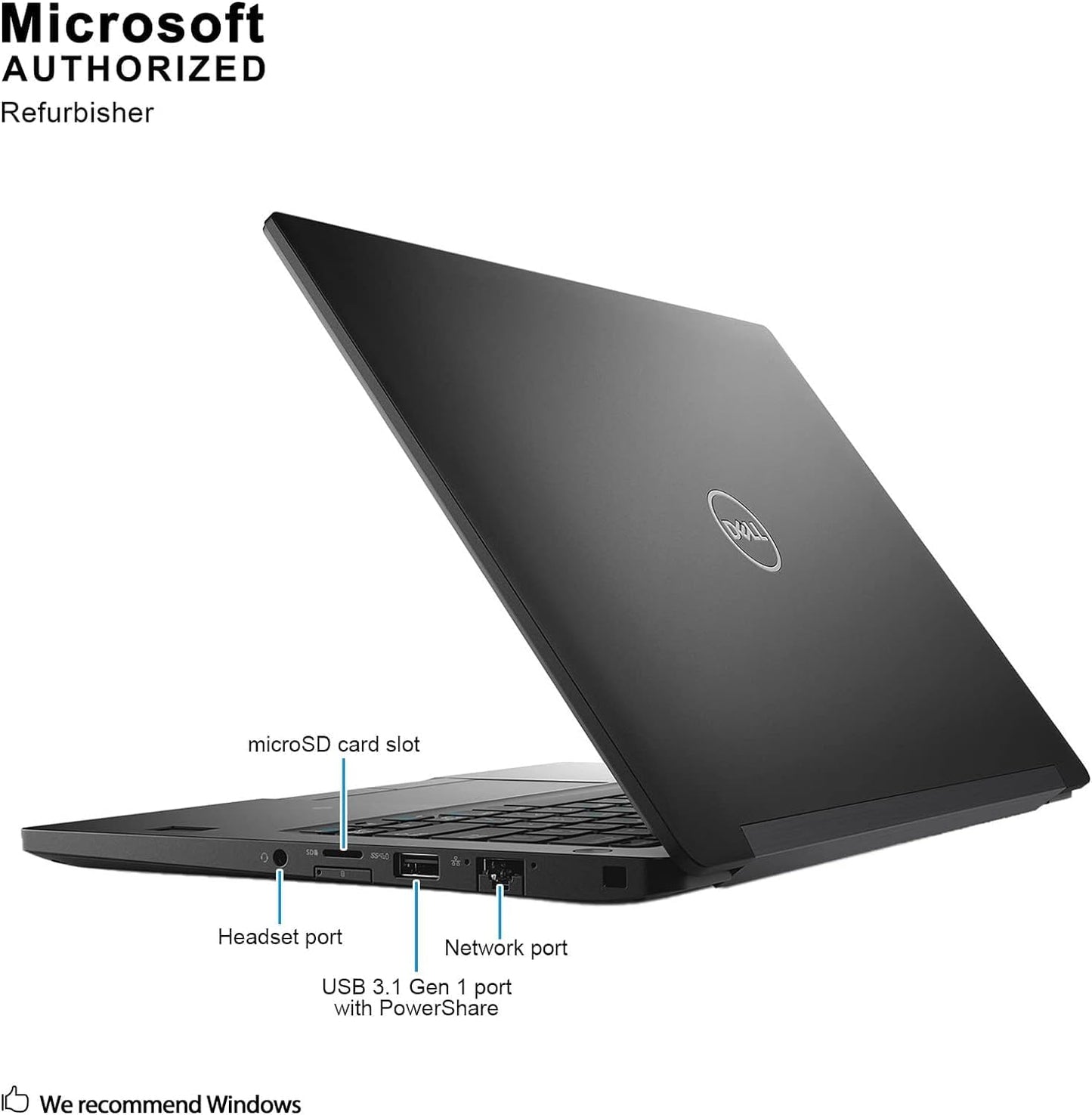 Dell Core i5 Latitude 7390 13.3" Renewed Laptop