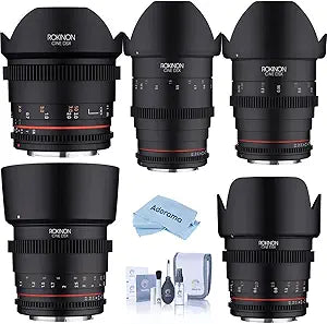 Rokinon DSX Lens Bundle - 14mm, 24mm, 35mm, 50mm, 85mm (Fuji X)