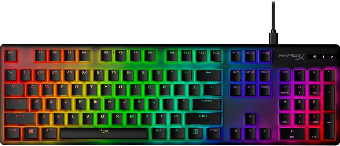 HyperX HKCPXP Pudding Keycaps - Double Shot PBT, Black