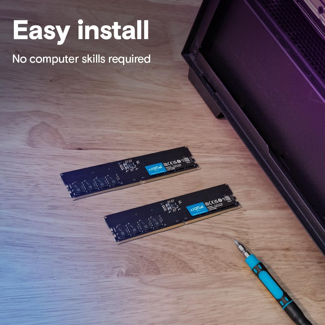 Crucial CT2K32G48C40U5 64GB DDR5 4800MHz Desktop RAM