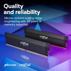 Crucial CP2K16G64C38U5B Pro DDR5 32GB Kit: 6400MHz Gaming RAM