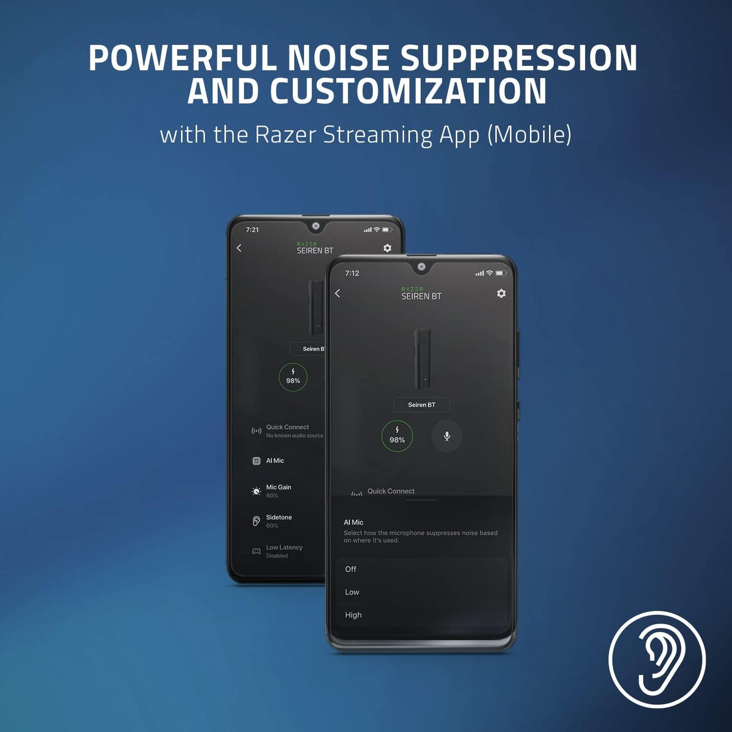 Razer RZ19-04150100-R3U1 Seiren BT Bluetooth Streaming Microphone