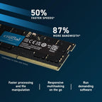 Crucial MYL-br713 16GB DDR5 4800MHz CL40 Laptop Memory