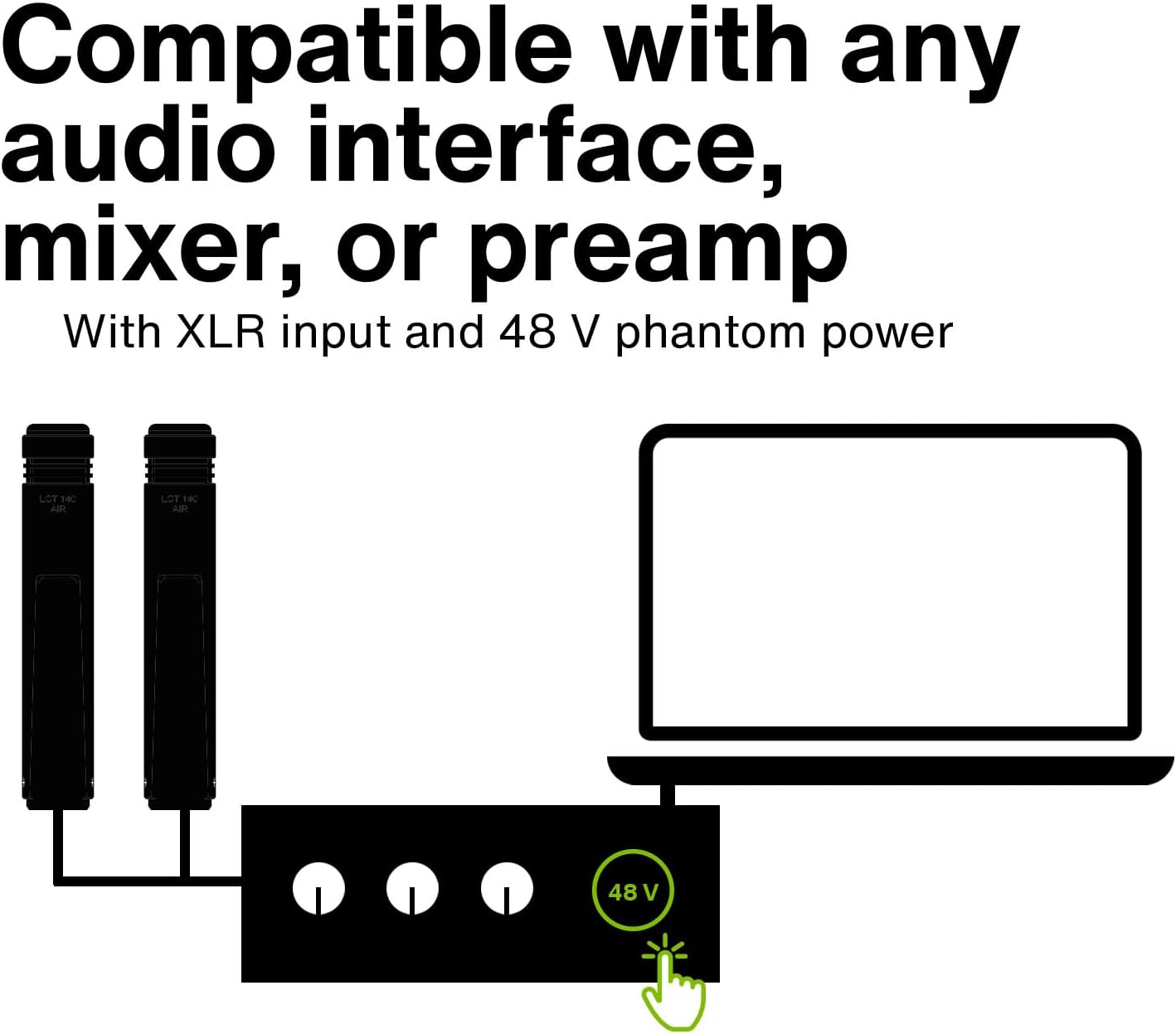 Lewitt LCT140AIRMP Stereo Microphone Pair XLR