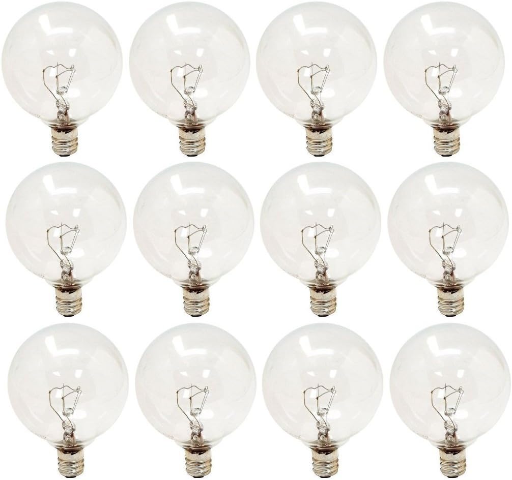GE 43160-278127 Decorative Globe Bulbs - 40W, 12-Pack