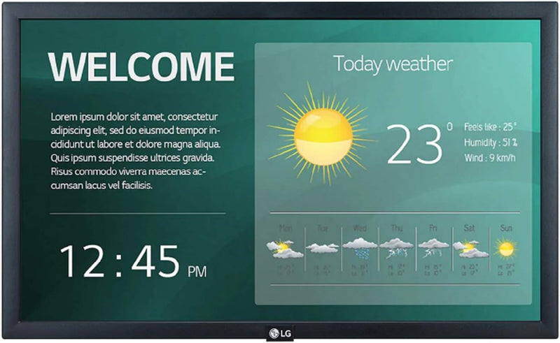 LG 22SM3G-B 22-inch IPS FHD LED Commercial Display — main product image