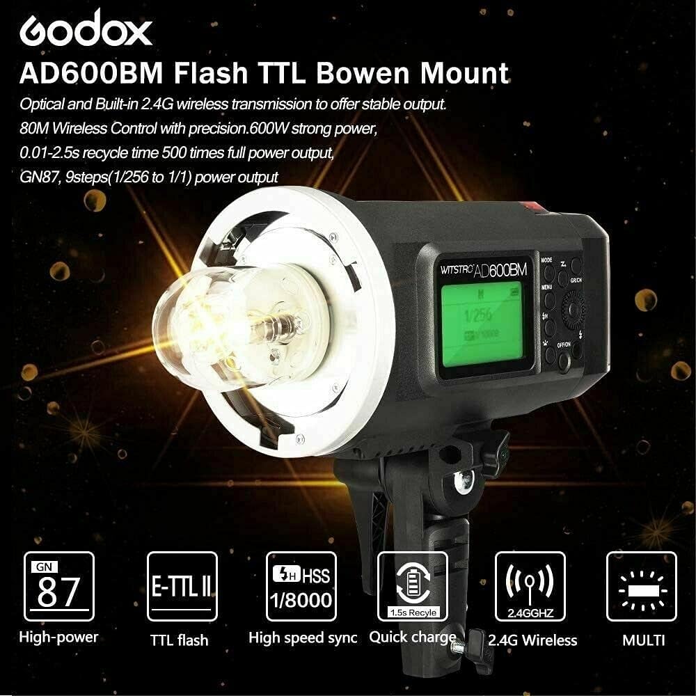 Godox AD600BM Bowens Mount Strobe Flash Kit