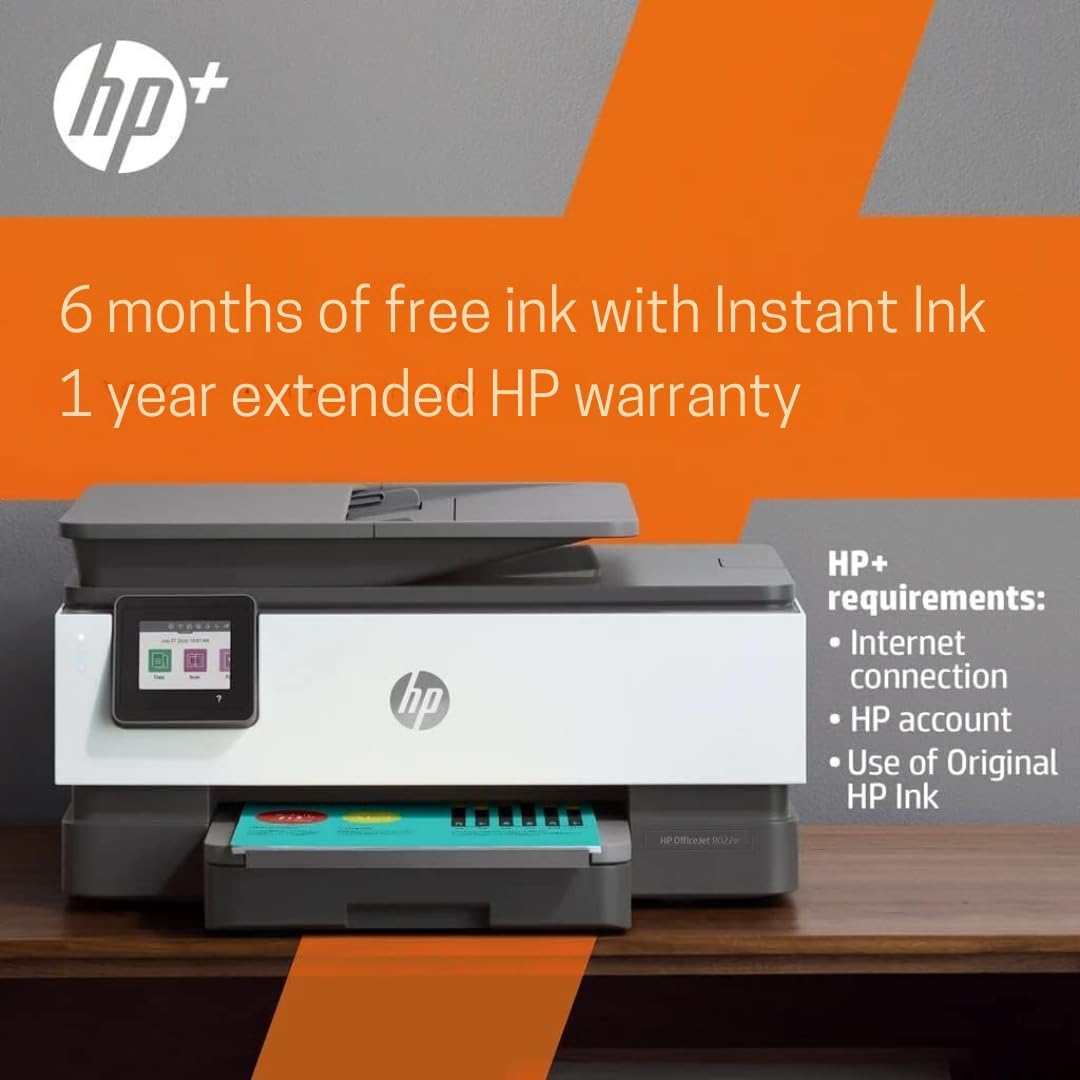 HP CRT2HPOJP8022ERB OfficeJet 8022e Wireless Printer Renewed