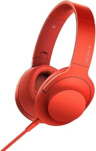 Sony MDR100AAP/R Hi-Res Audio Headphones Red — main product image
