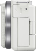 Sony ZV-E10/ILCZV-E10 White Mirrorless Vlog Camera (Renewed)